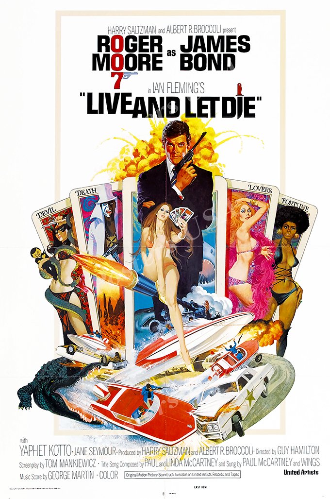 Posters USA - 007 Live and Let Die James Bond Movie Poster GLOSSY